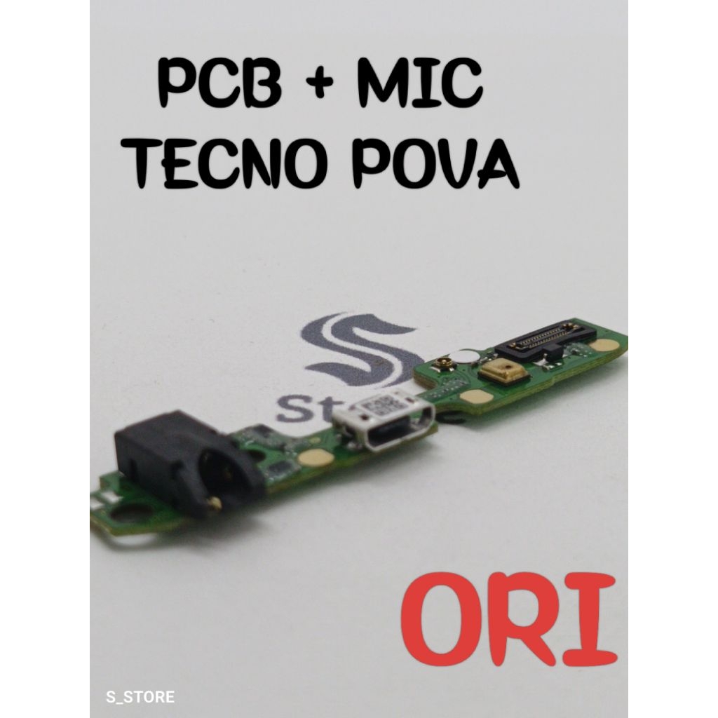 CONNECTOR CHARGER TECNO POVA ORI PAPAN KONEKTOR CAS PCB BOARD TECNO POVA ORI + IC