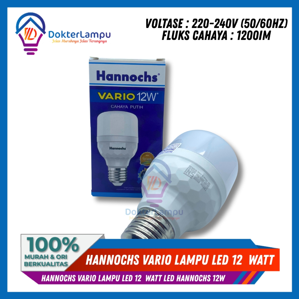 Hannochs Vario lampu LED 12  Watt LED Hannochs 12W