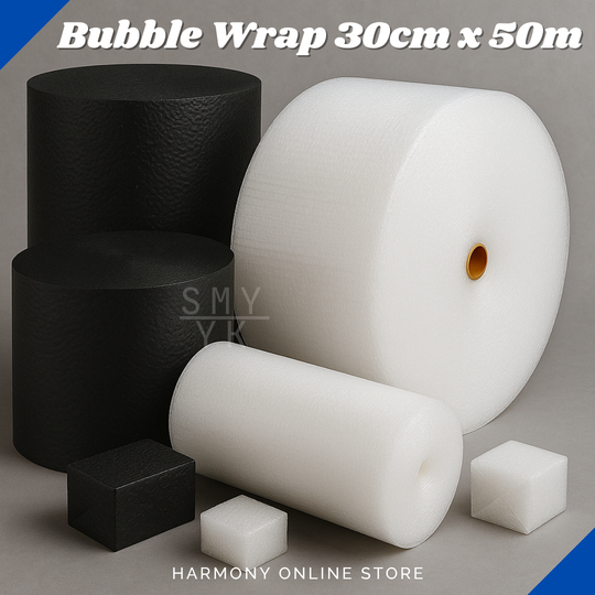 

Bubble Wrap Hitam 30cm x 50m - Bubble Wrap Putih 30cm x 50m - Bubble Wrap Meteran - Bubble Wrap Packing - Plastik Gelembung Packing - Bungkus Plastik Bubble - Babel Wrap