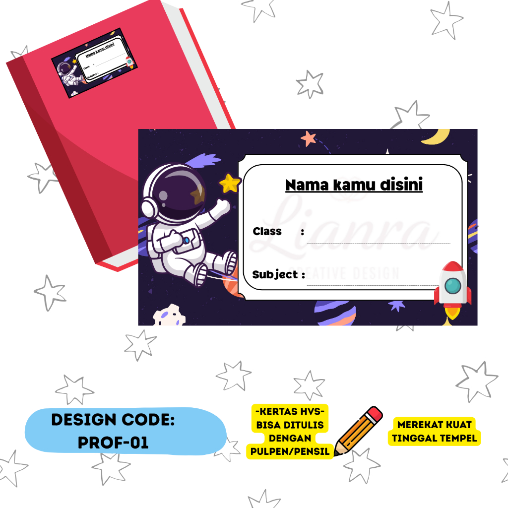 

Stiker Label Buku / Label Nama Buku Sekolah / Stiker Nama Buku / Stiker Custom Nama
