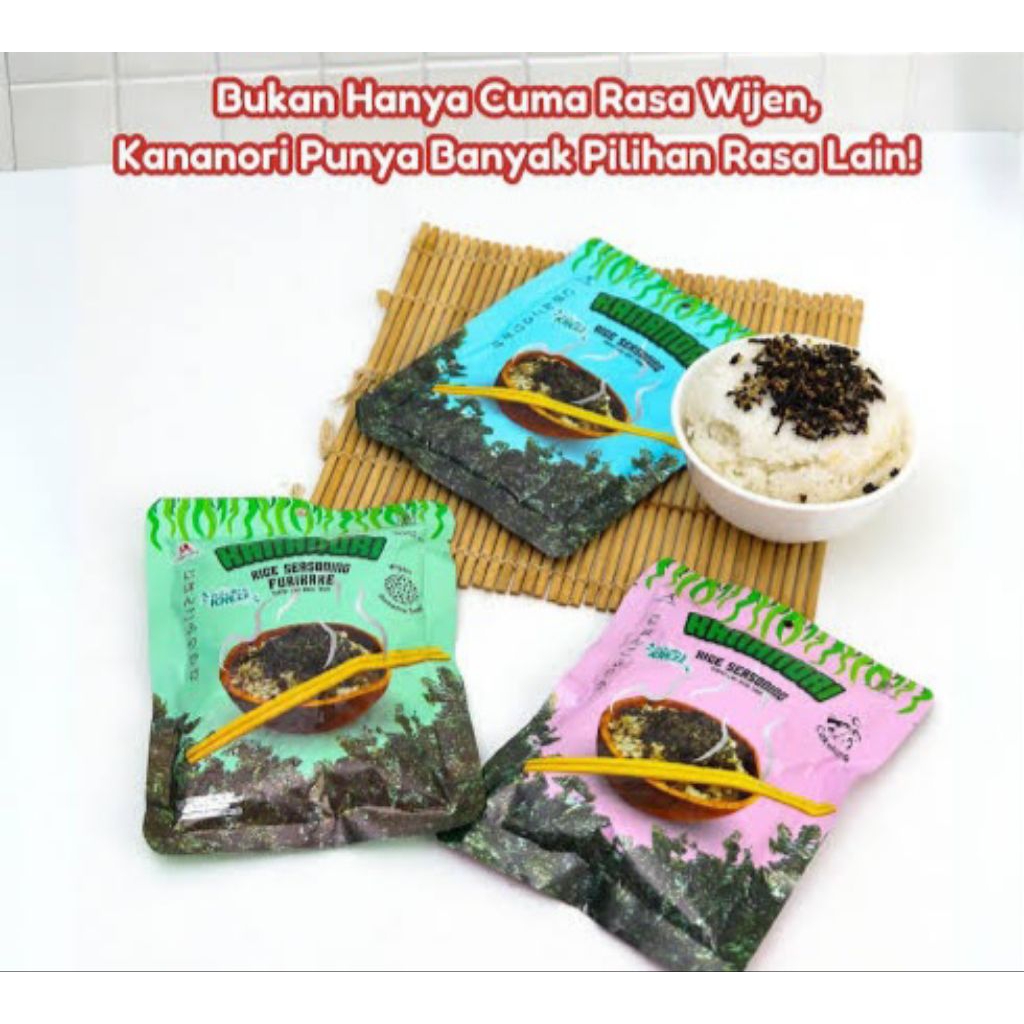 

Kananori rice seasoning furikake / rumput laut kering nasi tabur 30gr