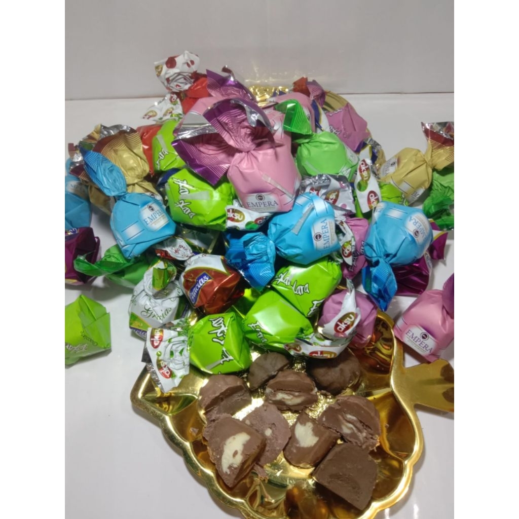 

Coklat Arab Turki Mix Cokelat Kuncir Turkey Kemasan 500gr Oleh-Oleh Haji Dan Umroh