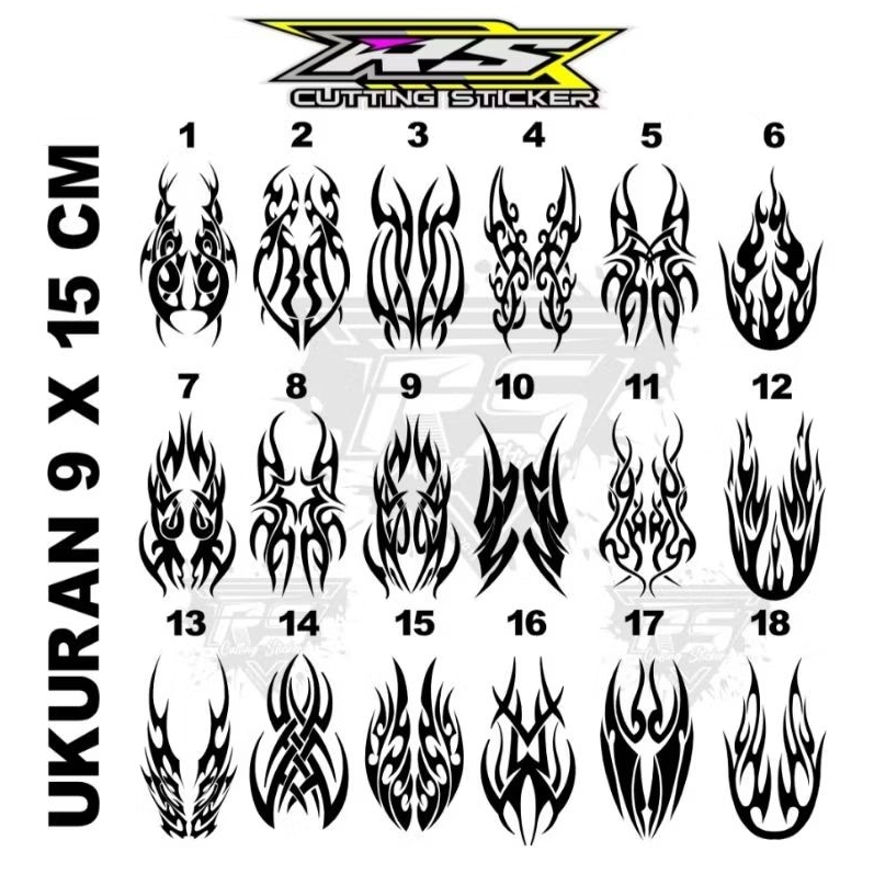 sticker cuting spakbor sticker motor