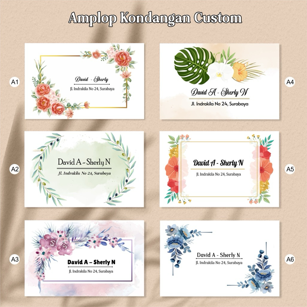 

Amplop Kondangan Custom Nama