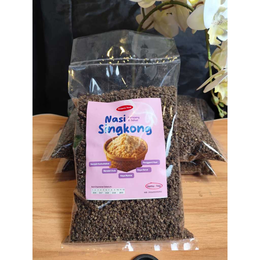 

Nasi Singkong / Tiwul 1 Kg | Pengganti Nasi Sehat Rendah Karbo & Gula | Kaya Serat & Nutrisi | Diet Aman