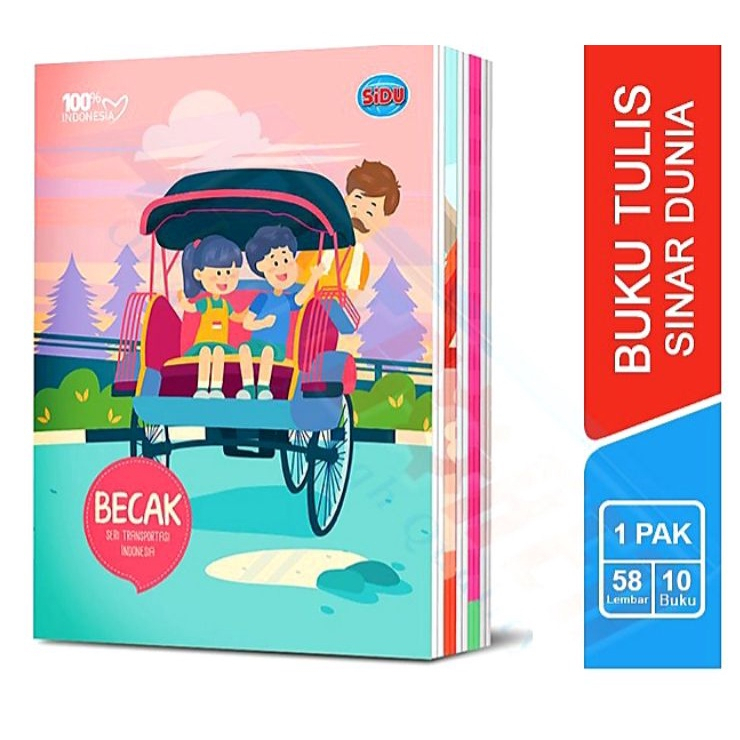

Buku Tulis Buku Catatan Merek Sinar Dunia Isi 58 Lembar / 10 Buku (1 Pack)