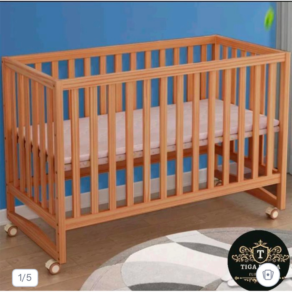 box bayi kayu tempat tidur anak tempat tidur bayi