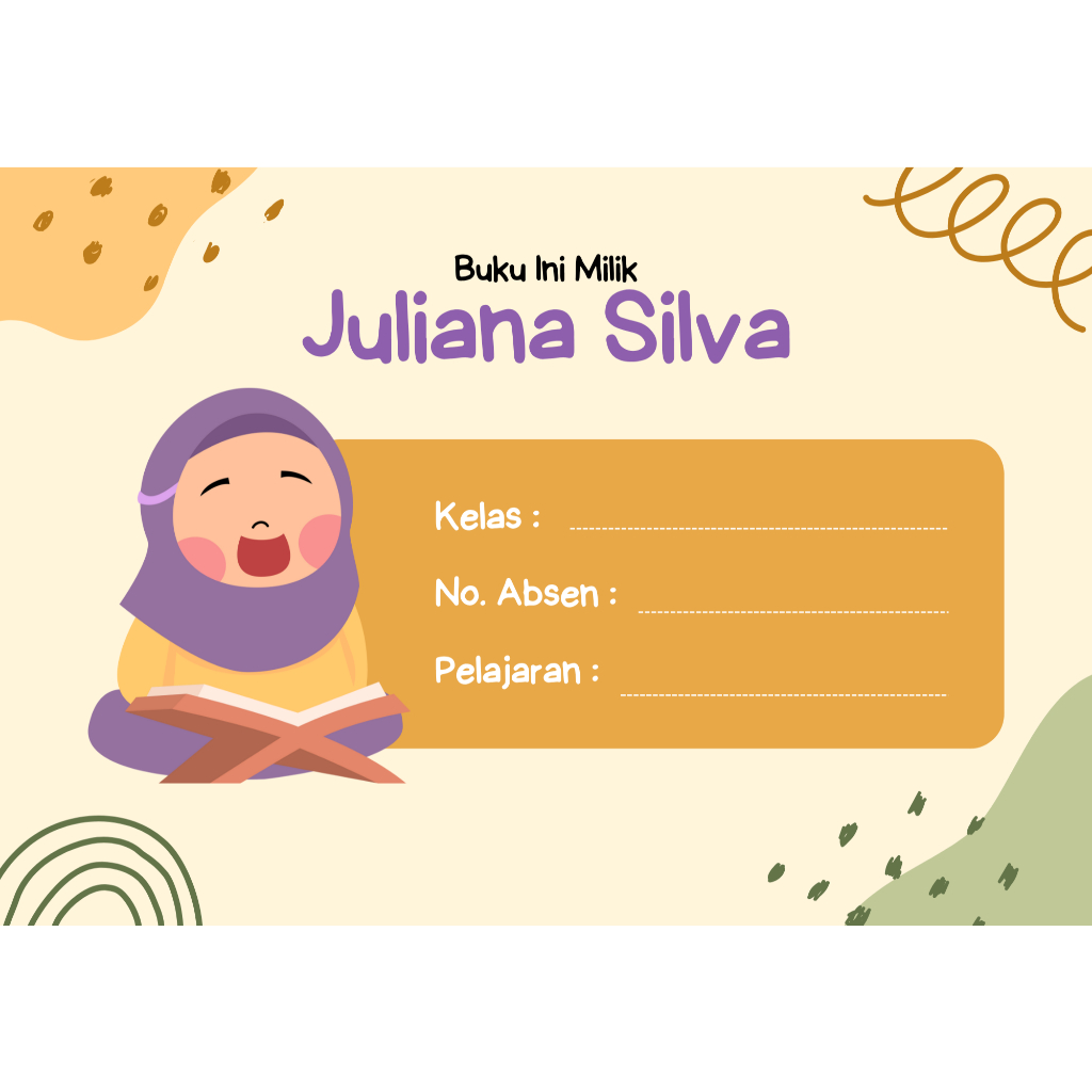 

Stiker Custom untuk Buku Tulis