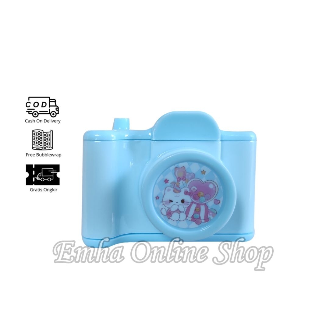 

Serutan Pencil Rautan Pensil Kamera Sharpener Unik Lucu Stationery
