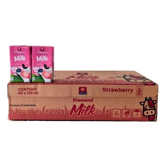 

Diamond Susu UHT Stroberi Kotak 40 x 125 ml - Karton