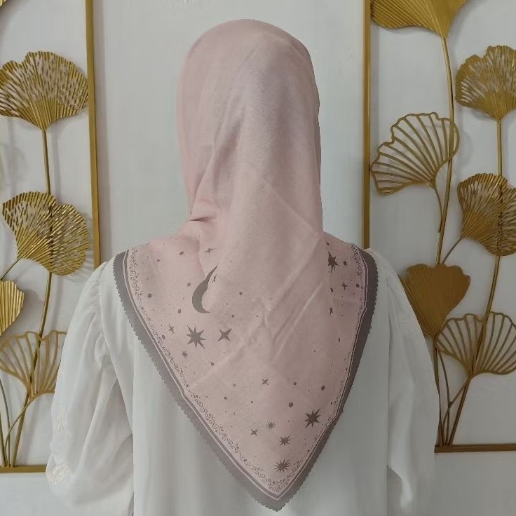 Hijab Motif Hijab Segiempat Motif Voal Premium Standar Salem Mauve Hijau Muda Navi Hitam Fanta