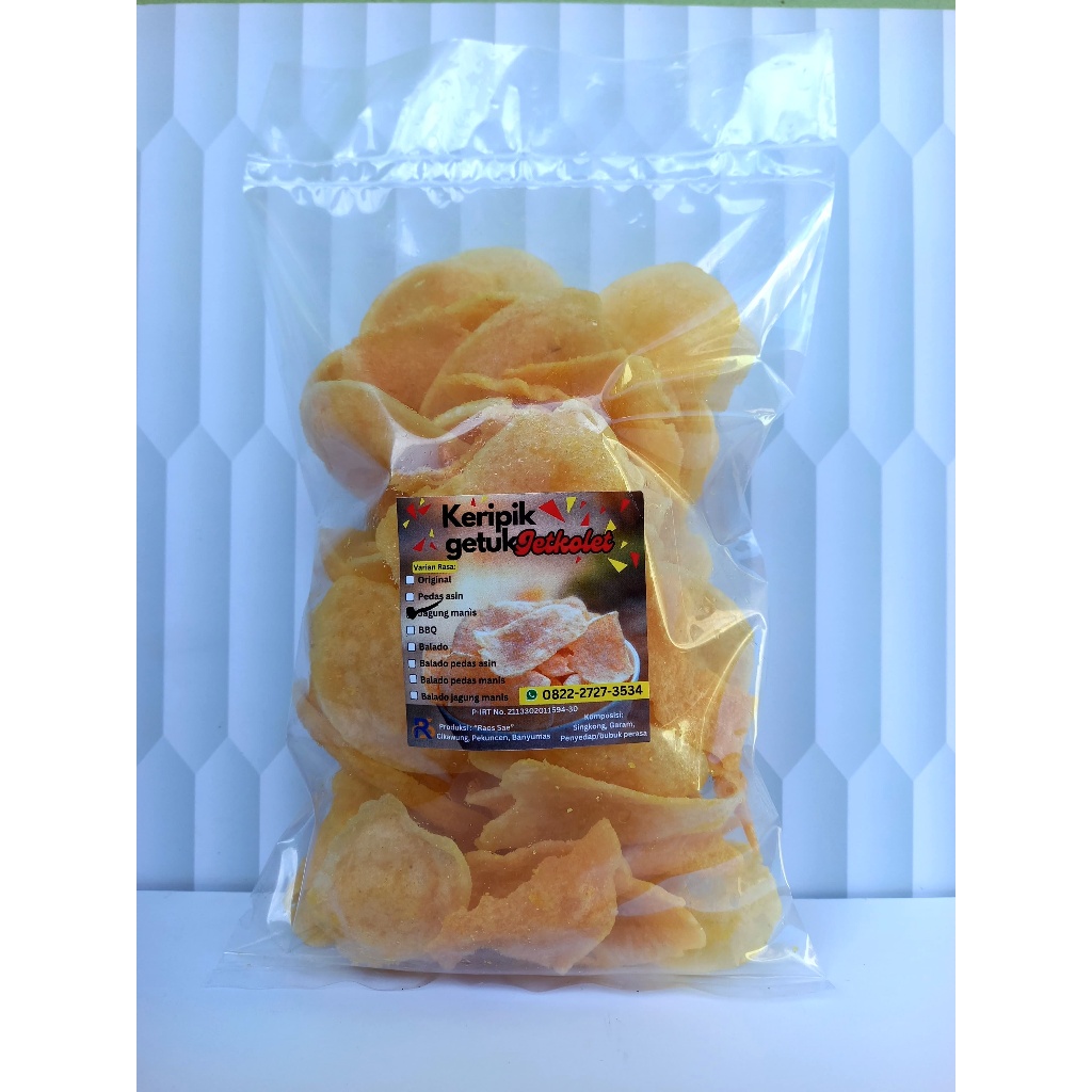 

Keripik Singkong Getuk Jetkolet Khas Magelang Jagung Manis Ukuran M