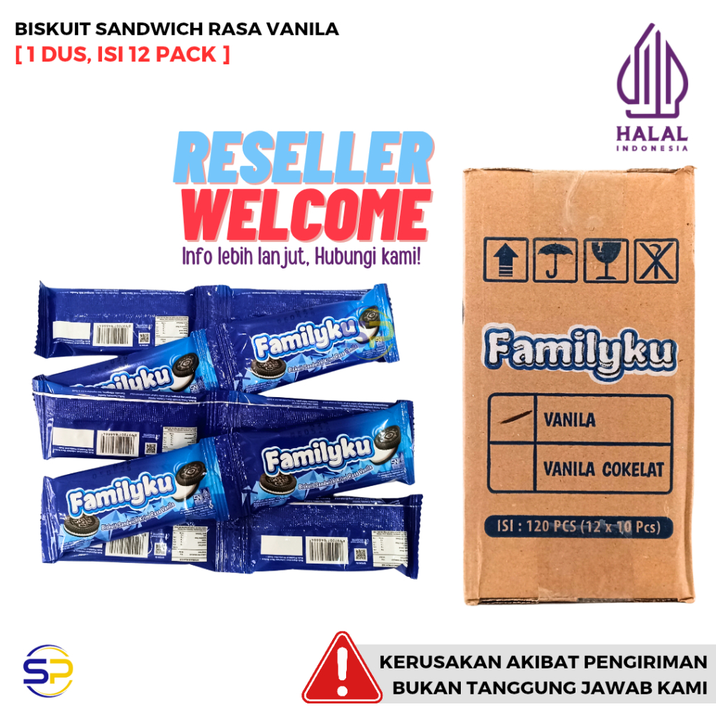 

FAMILYKU Biskuit Sandwich [1 Dus, Isi 12 Pack]
