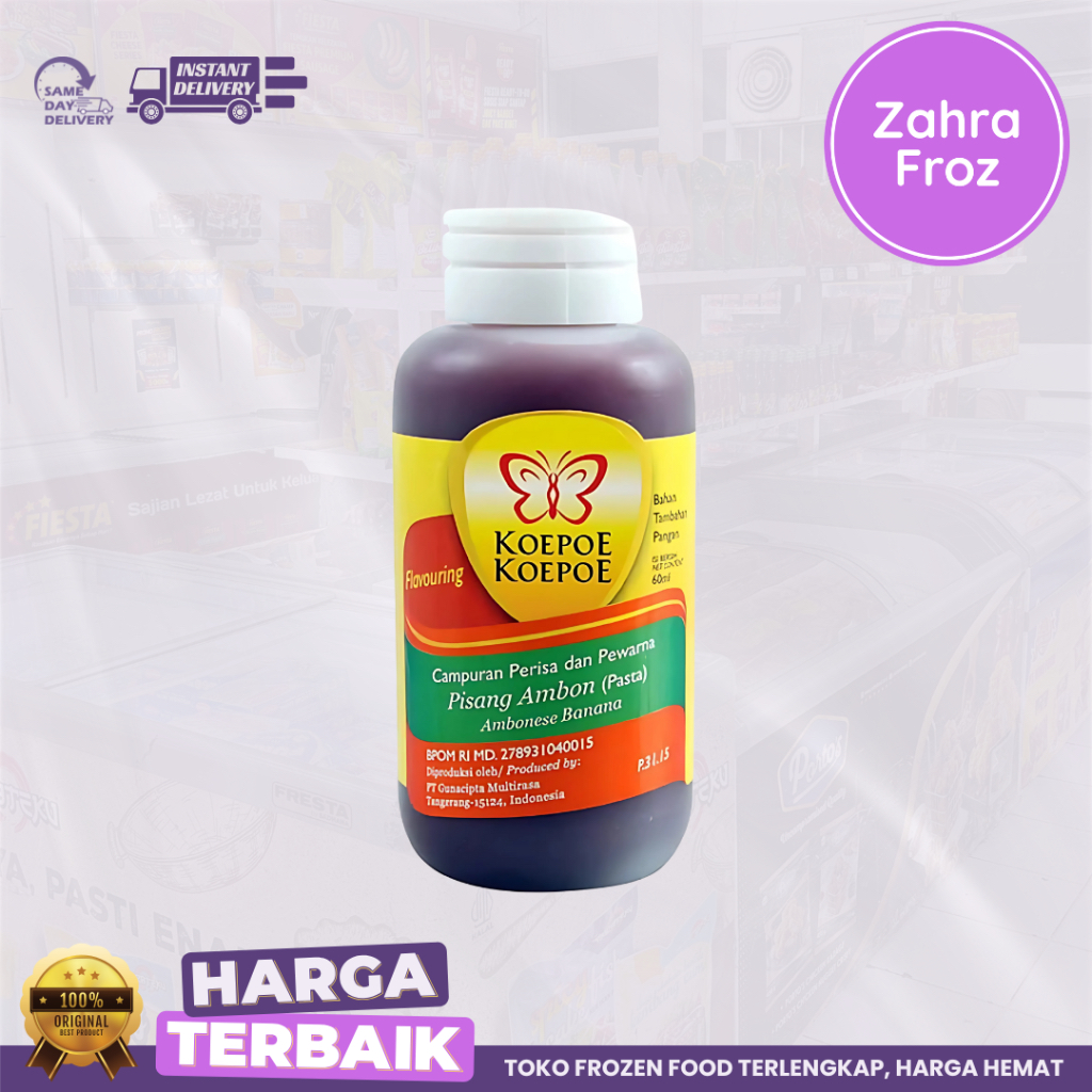 

KOEPOE KOEPOE PASTA PISANG AMBON 60 ML | KUPU KUPU PERISA PASTA