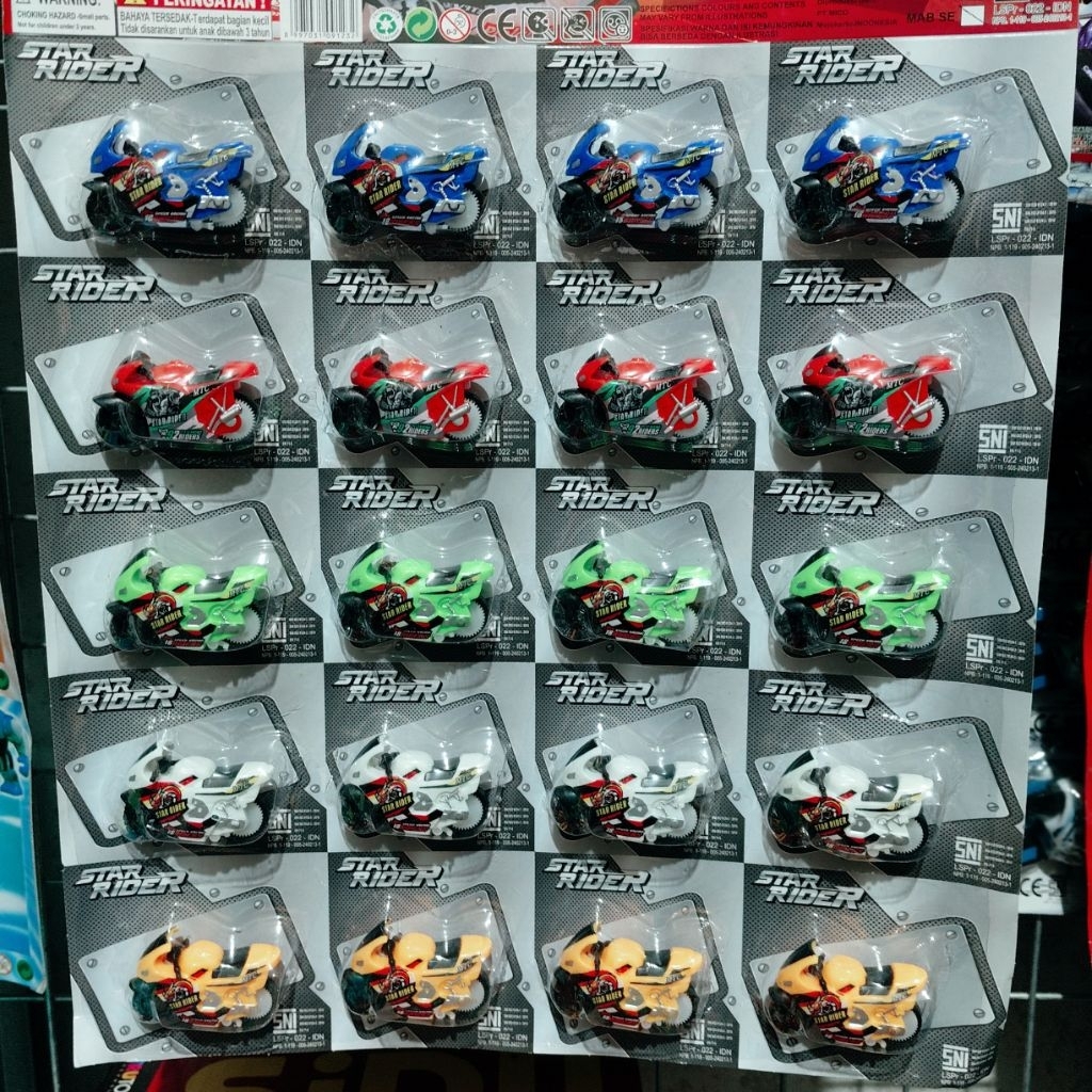 motor spin go / motor balap mini/ star rider / miniatur motor gp / mainan motor