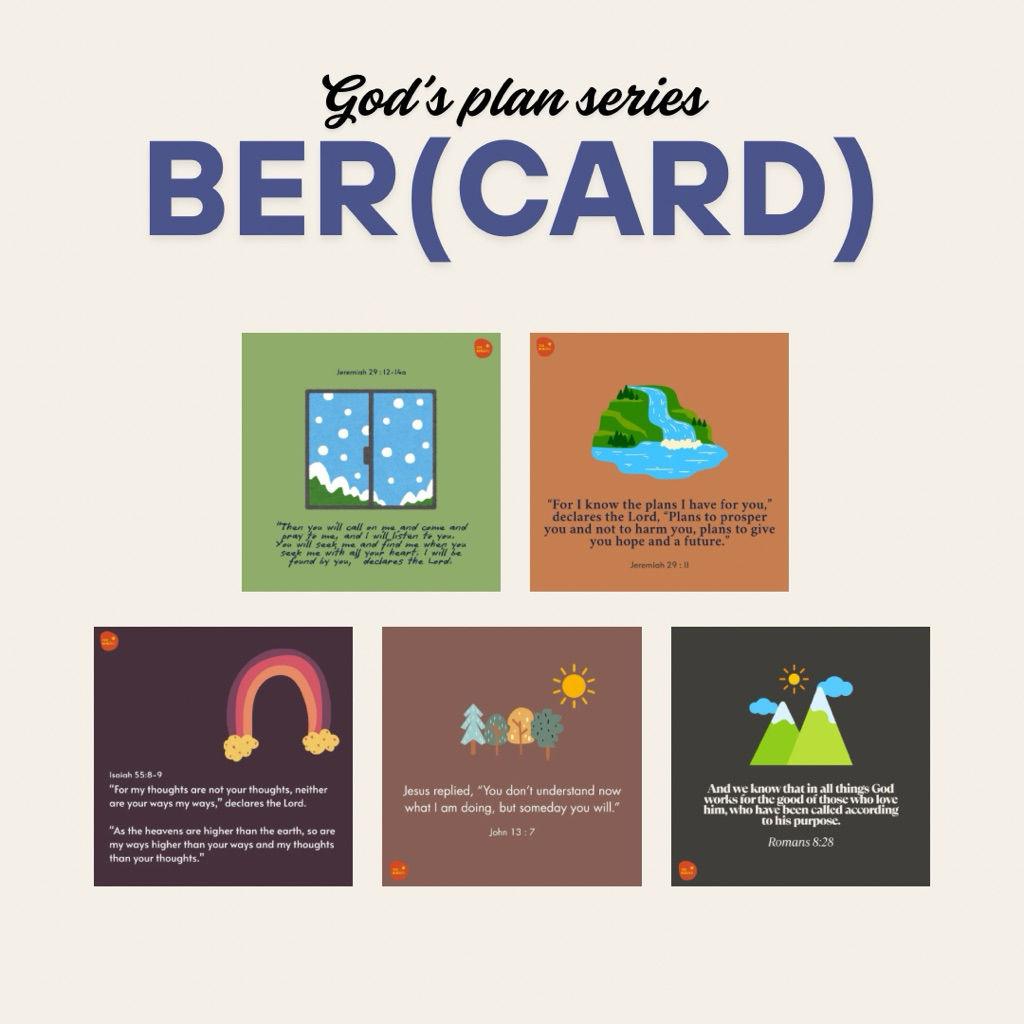 

Kartu Ucapan / Quotes Card / Kartu Ayat / BER(CARD) God’s Plan Series