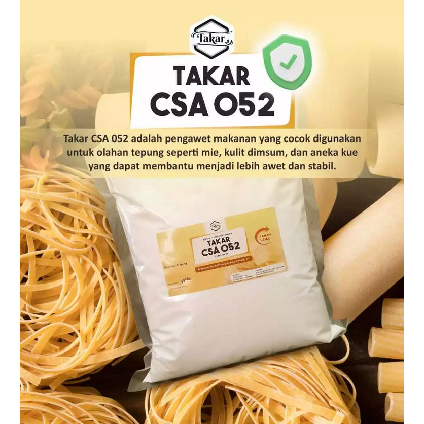 

[100gr, 250gr, 450gr] Takar CSA 052 - Pengawet Mie, kulit dimsum/siomay/pangsit | Bahan Mie basah