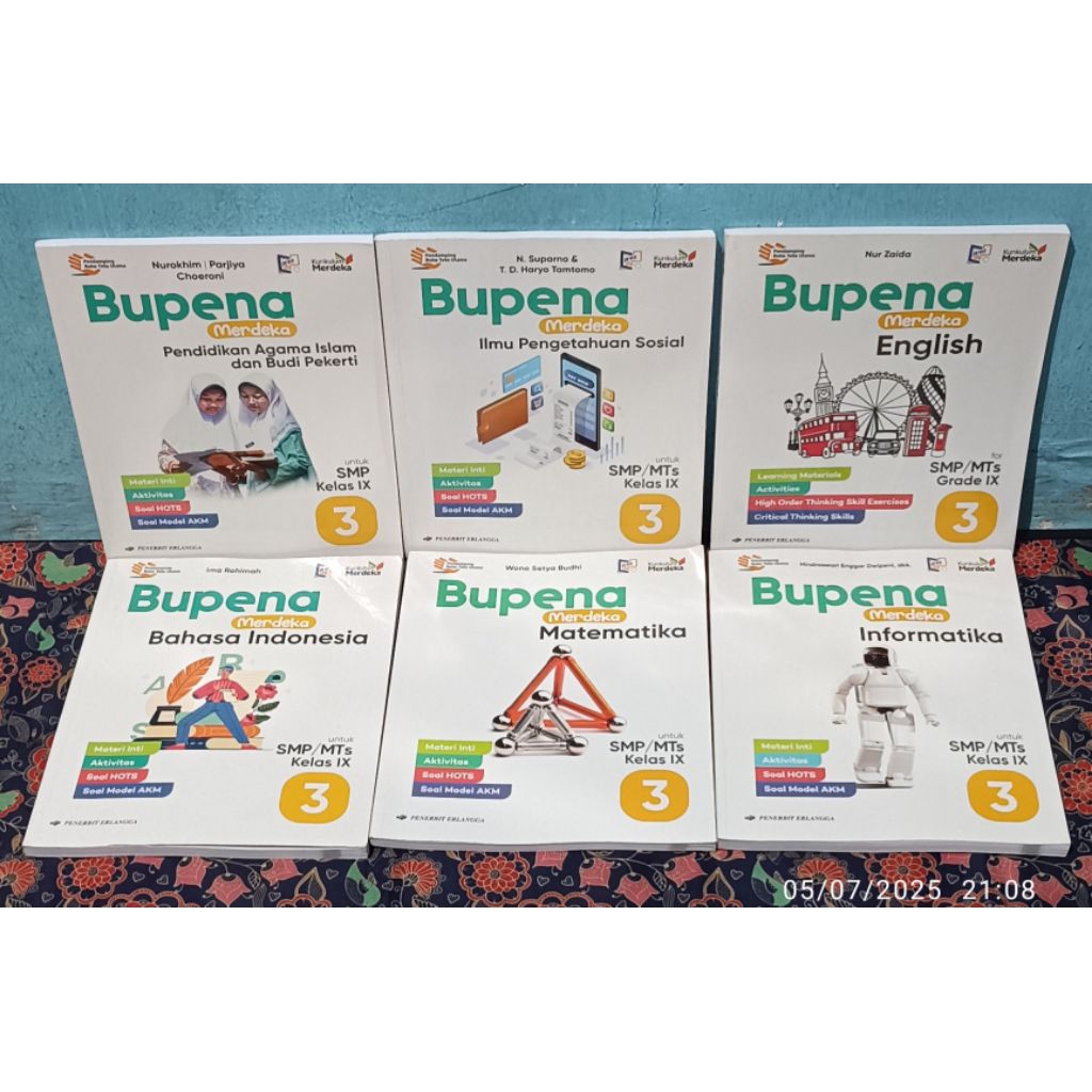 Bupena  untuk SMP/MTs Kelas 9 Merdeka