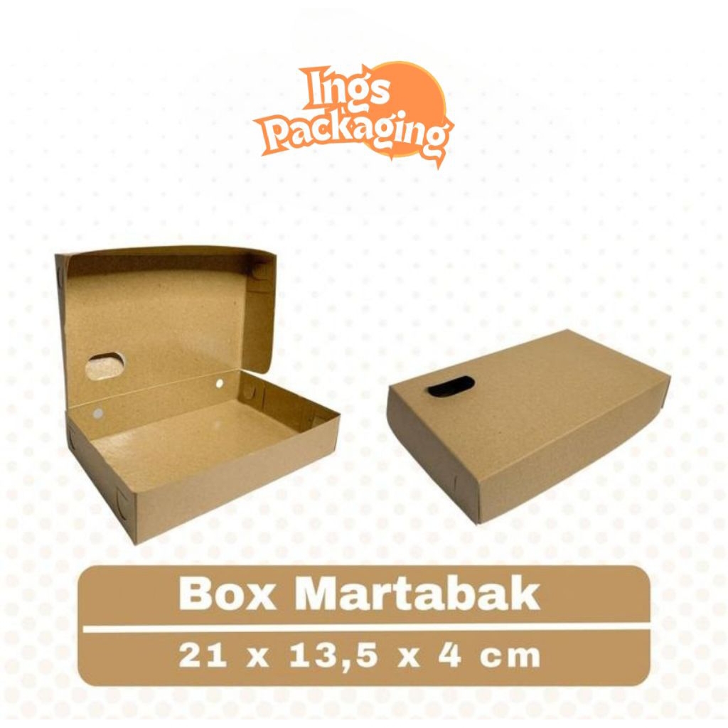 

Box Kotak Martabak / Dus Kraft Laminasi Food Grade