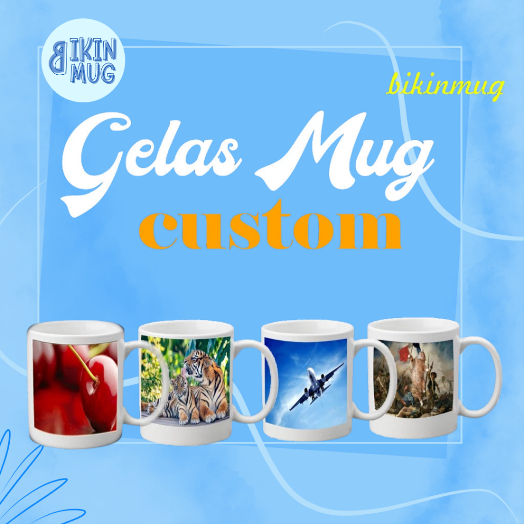 Mug souvenir / custom mug / custom gelas / mug custom / souvenir ulang tahun / souvenir pernikahan