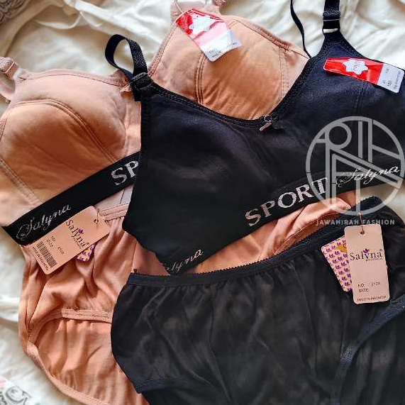 Bra Set Celana Dalam Wanita Salyana (1996)Katun Lembut Jawahirah Fashion