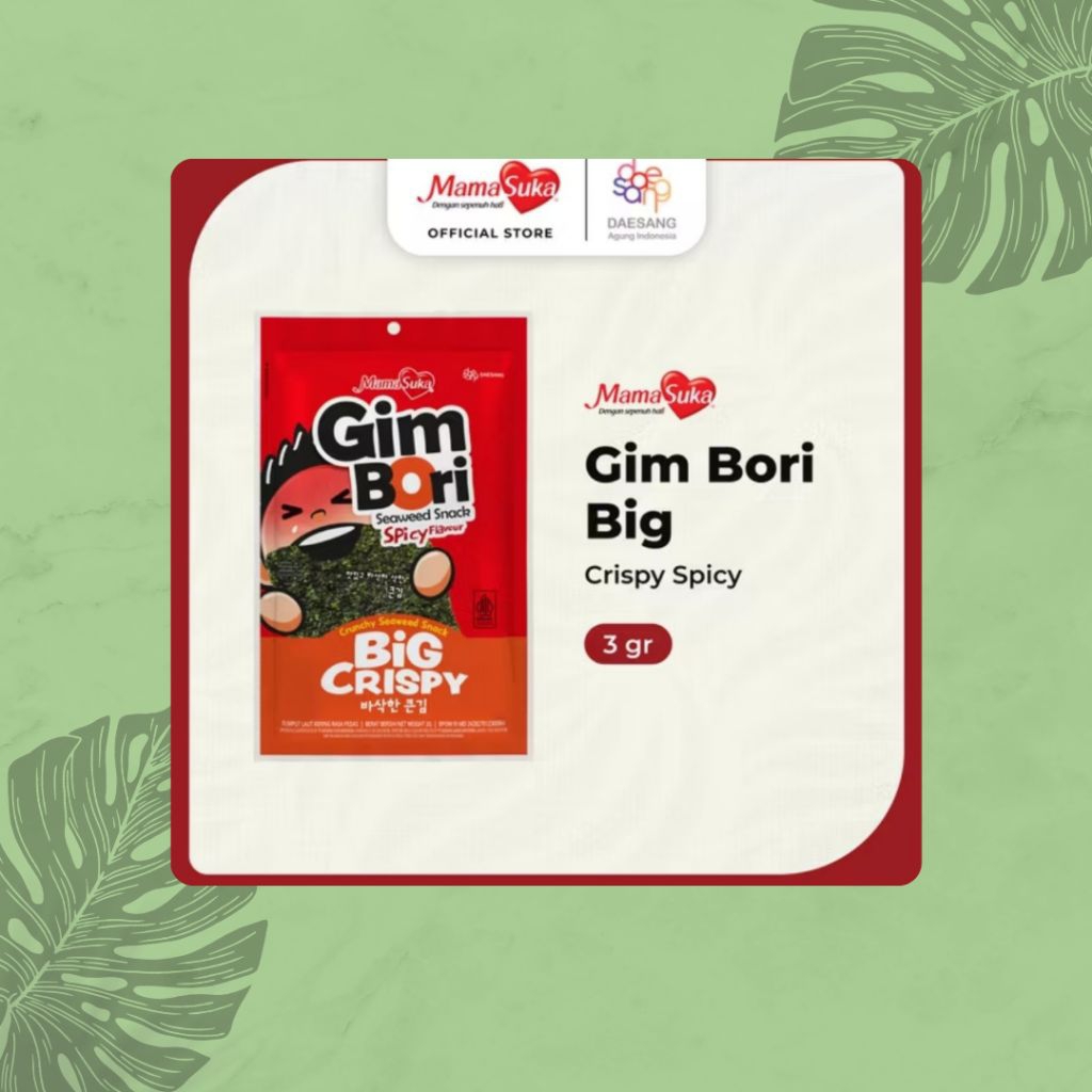 

Gim Bori Big Crispy Spicy 3gr Mama Suka