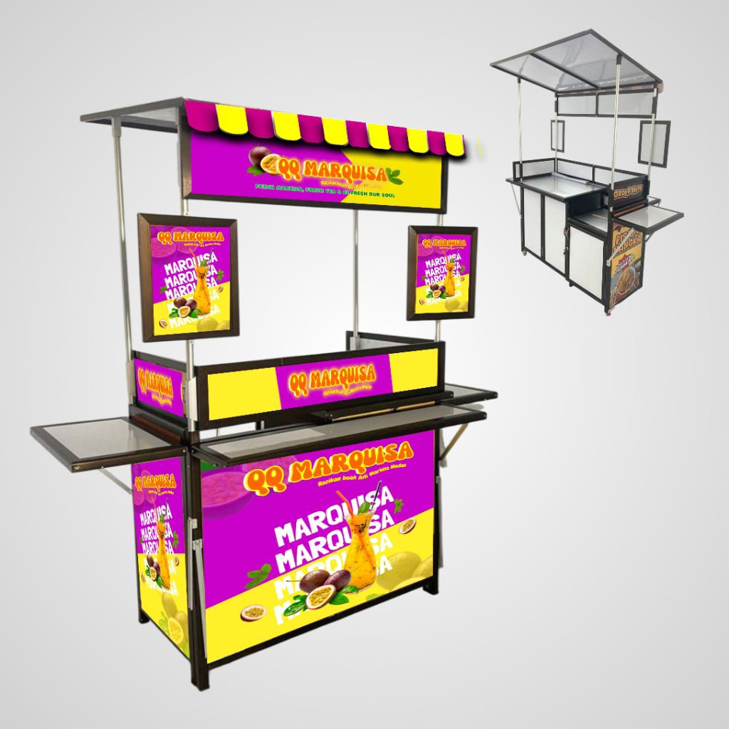 

Booth Portable Alumunium / Gerobak Lipat / Meja lipat / Event Desk / Stand Jualan