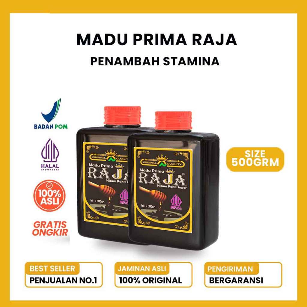 

Bundling Madu Prima Raja Hitam Pahit Super 500gram