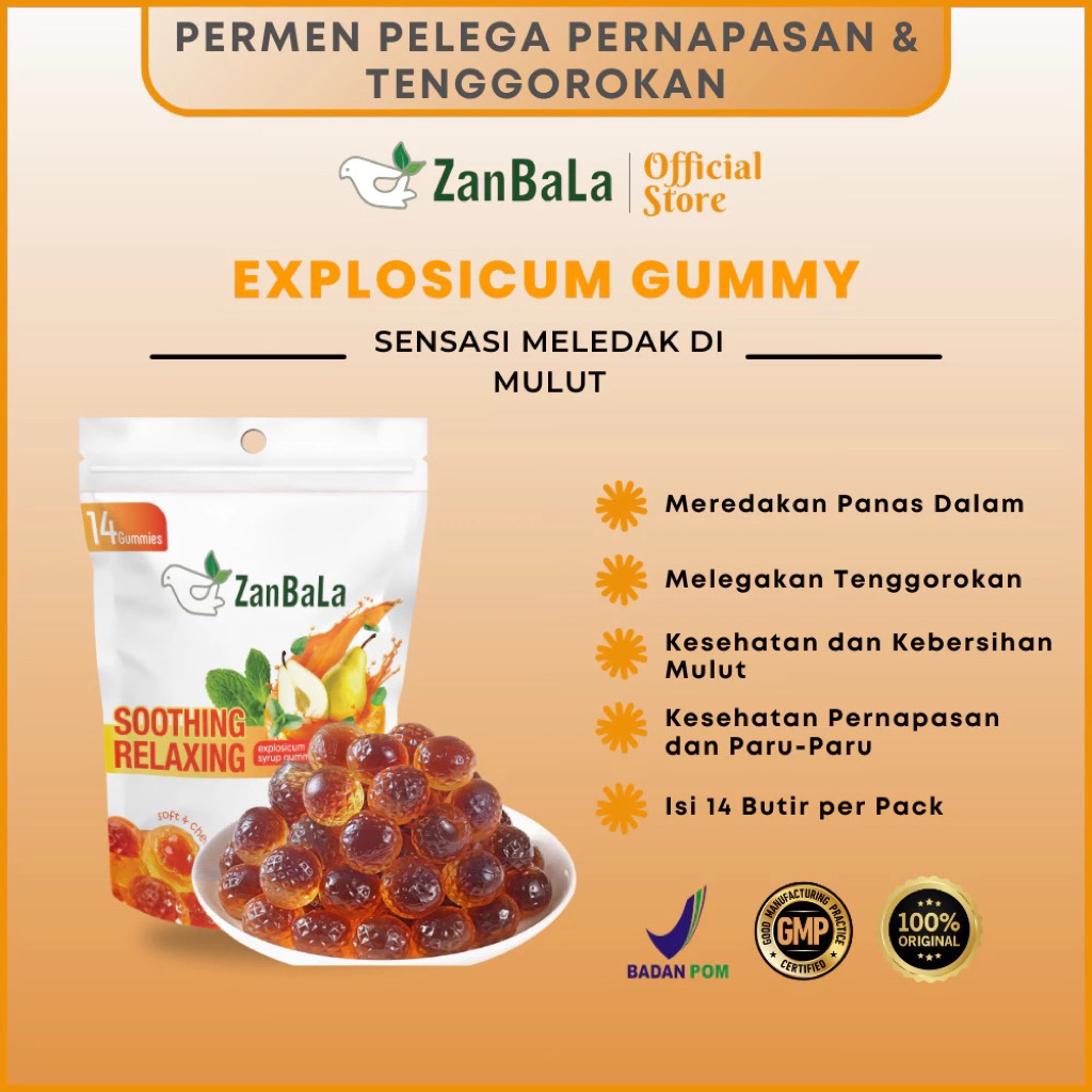 

Zanbala Explosicum Gummy [1 Pack - 14 Butir]