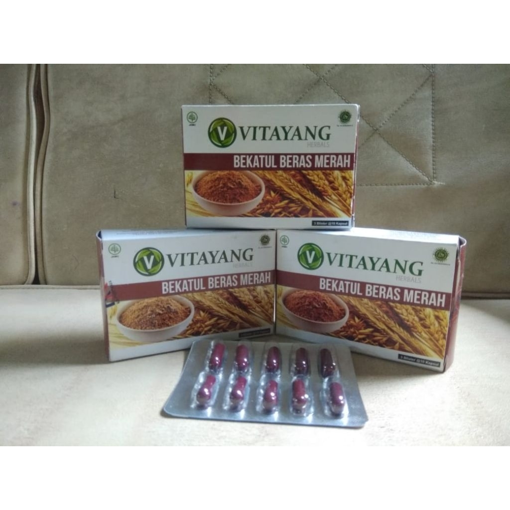 

Bekatul beras merah Vitayang, jaminan original, exp 27