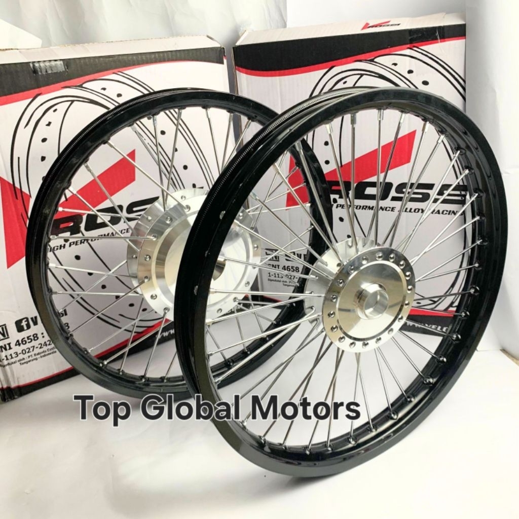 VELG BEAT VARIO SCOOPY GENIO MIO STEL LURUS RING 17 VROSSI SEPASANG