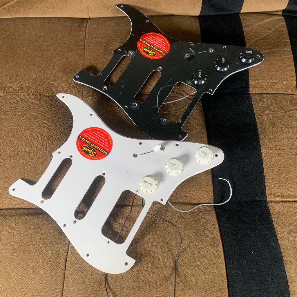 pickguard set wiring potensio original squier indonesia