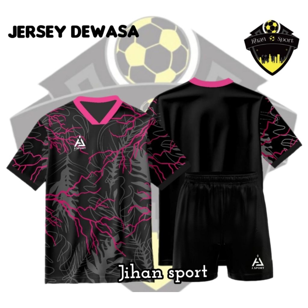 Jersey setelan dewasa baju futsal badminton bola voli pantai