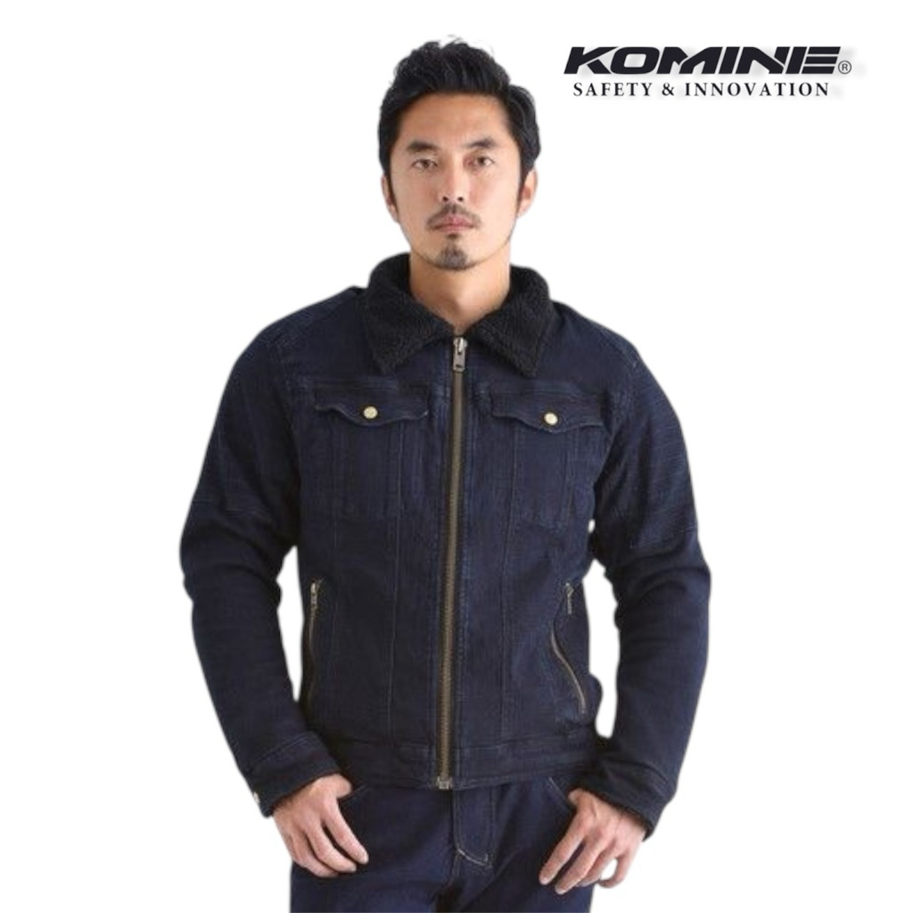 jaket motor touring racing biker Komine JK-617 Japan Original denim jeans bkn yellow corn simpson