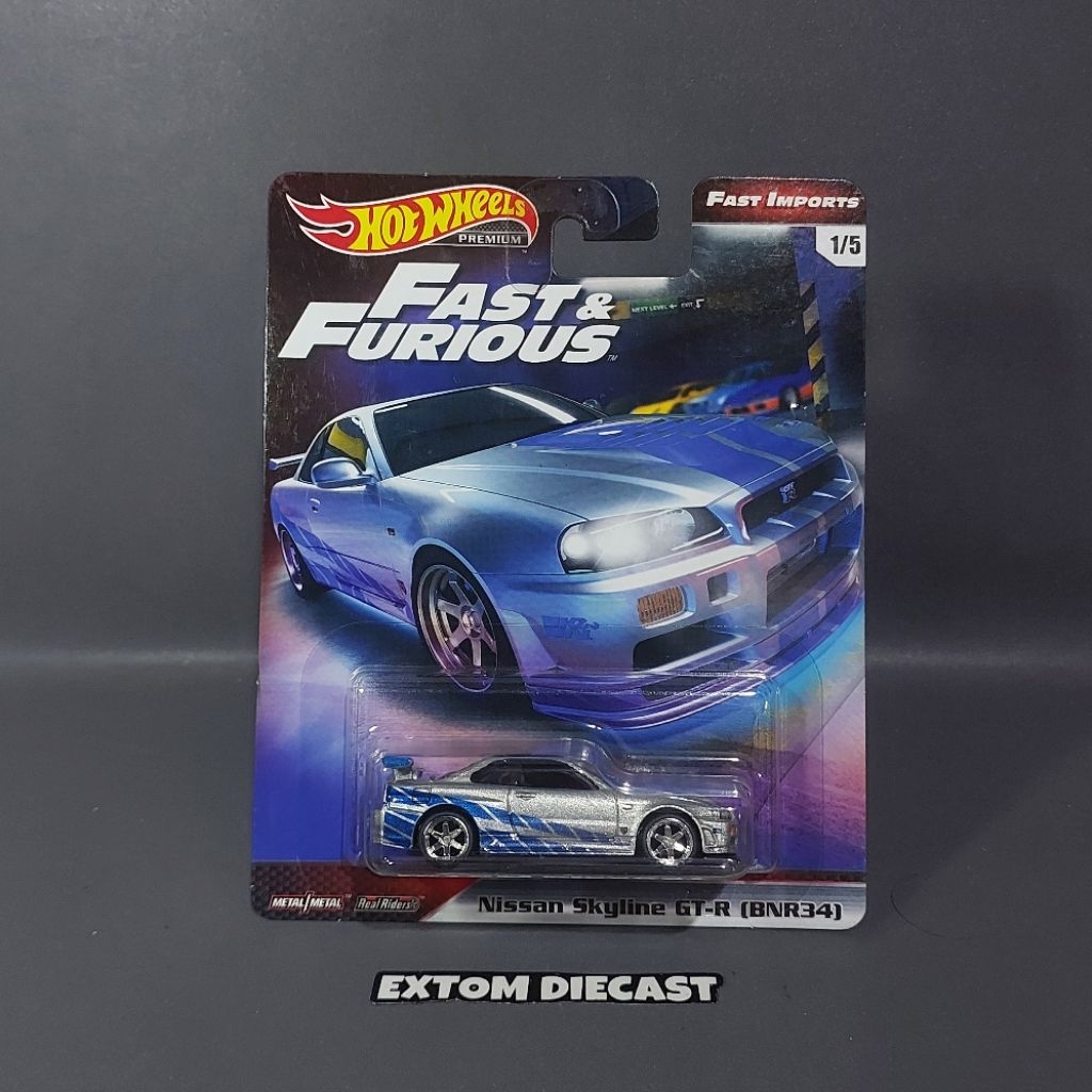 Hotwheels Nissan Skyline R34 Fast Imports