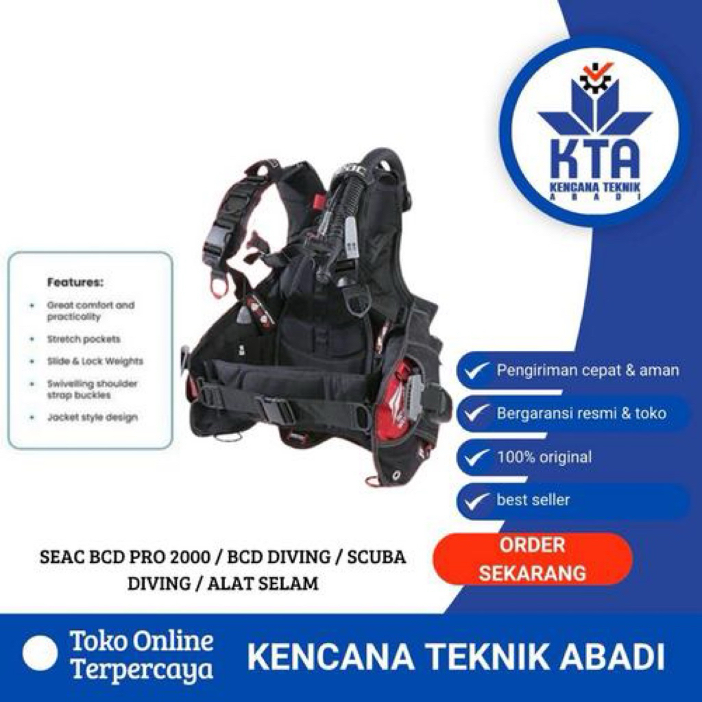 SEAC BCD PRO 2000 / BCD DIVING / SCUBA DIVING