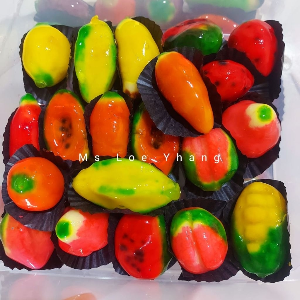 

lukchup asli thailand isi 25 kue buah buahan