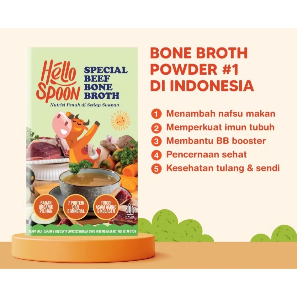 

Beef Bone Broth Powder - Hello Spoon