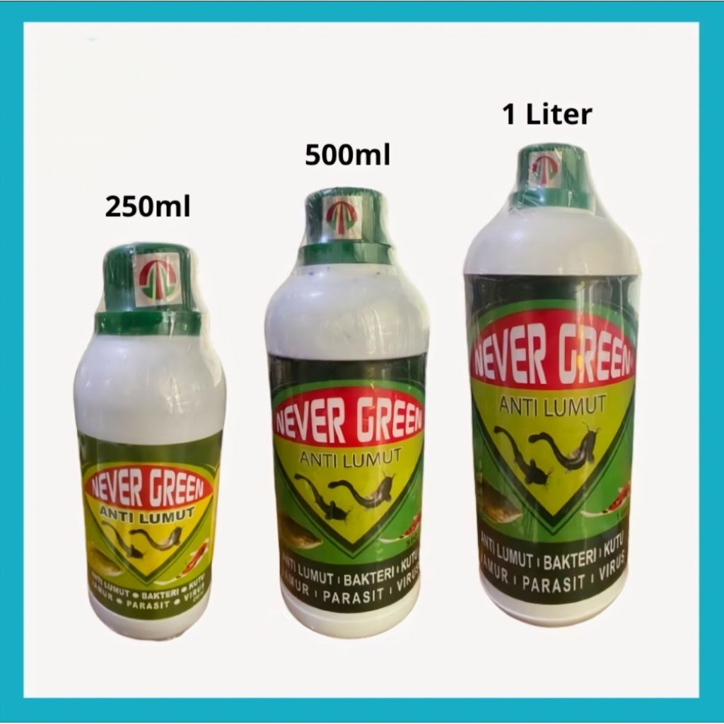 NEVERGREEN ANTI LUMUT /BASMI LUMUT PROTOZOA  UNTUK AIR KOLAM IKAN/AQUARIUM -