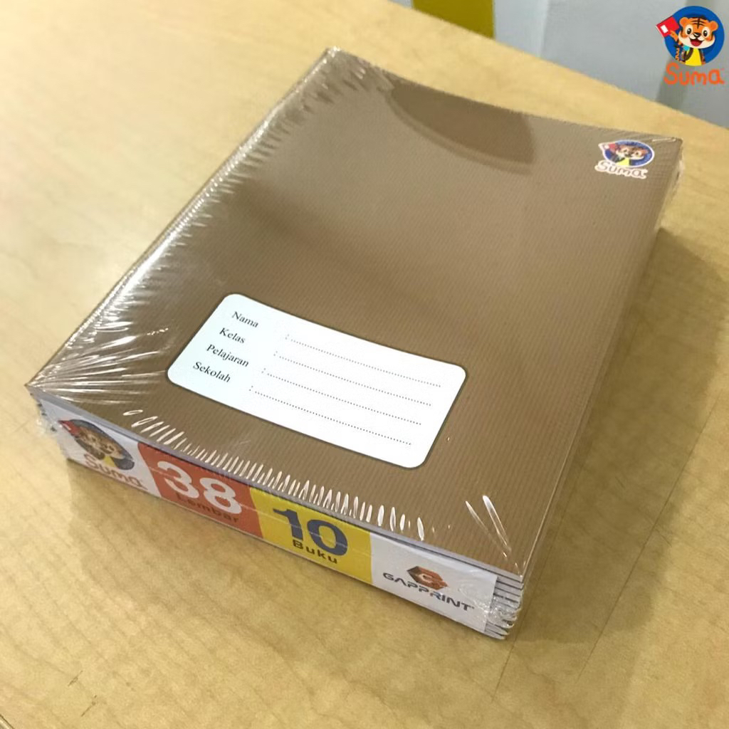 

READY Buku Tulis cover Sampul Coklat isi 10/pack