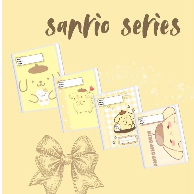 

Buku tulis aesthetic sekolah pompurin/ sanrio series/Sanrio character