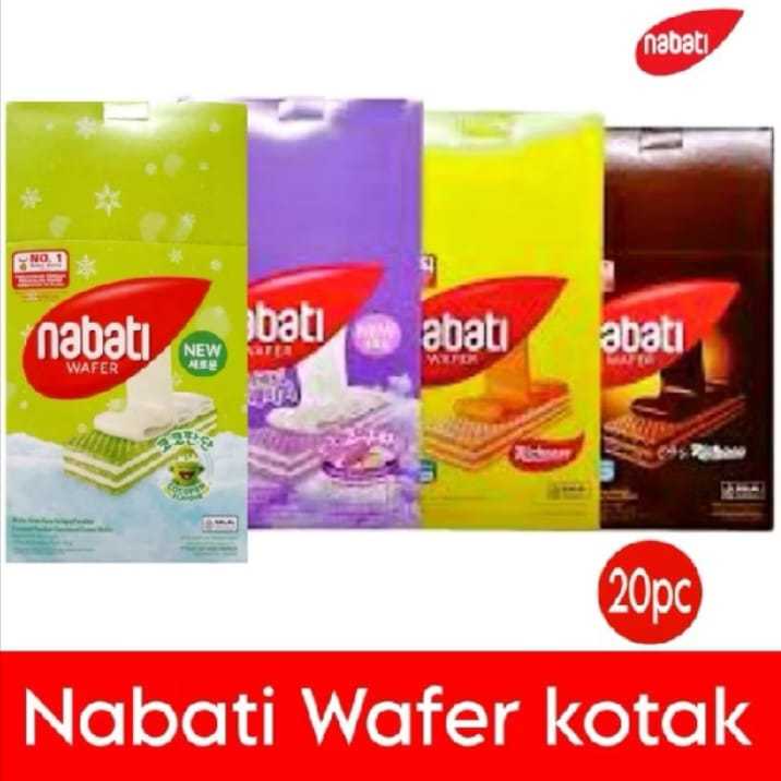

Nabati Wafer Kotak Goguma Cocopandan Isi 20 Pc / Nabati Wafer