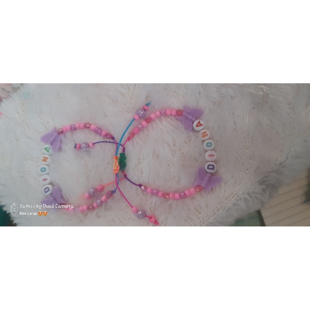 gelang serut nama anak