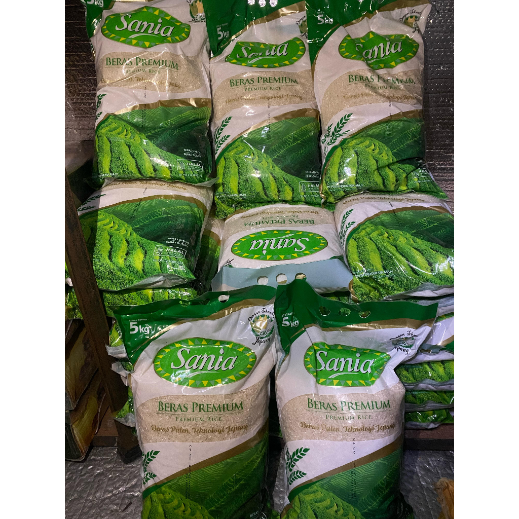 

SUMO/SANIA HIJAU Beras PREMIUM 5 Kg