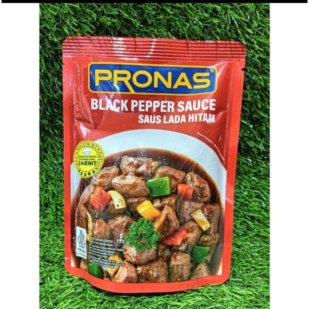 

Pronas Black Pepper Sauce 175gr Saus Lada Hitam
