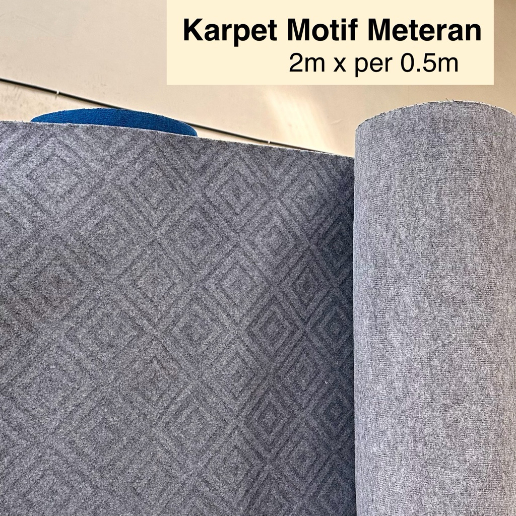 Karpet Bludru Motif Meteran Masjid Panggung Hotel Karpet Lantai