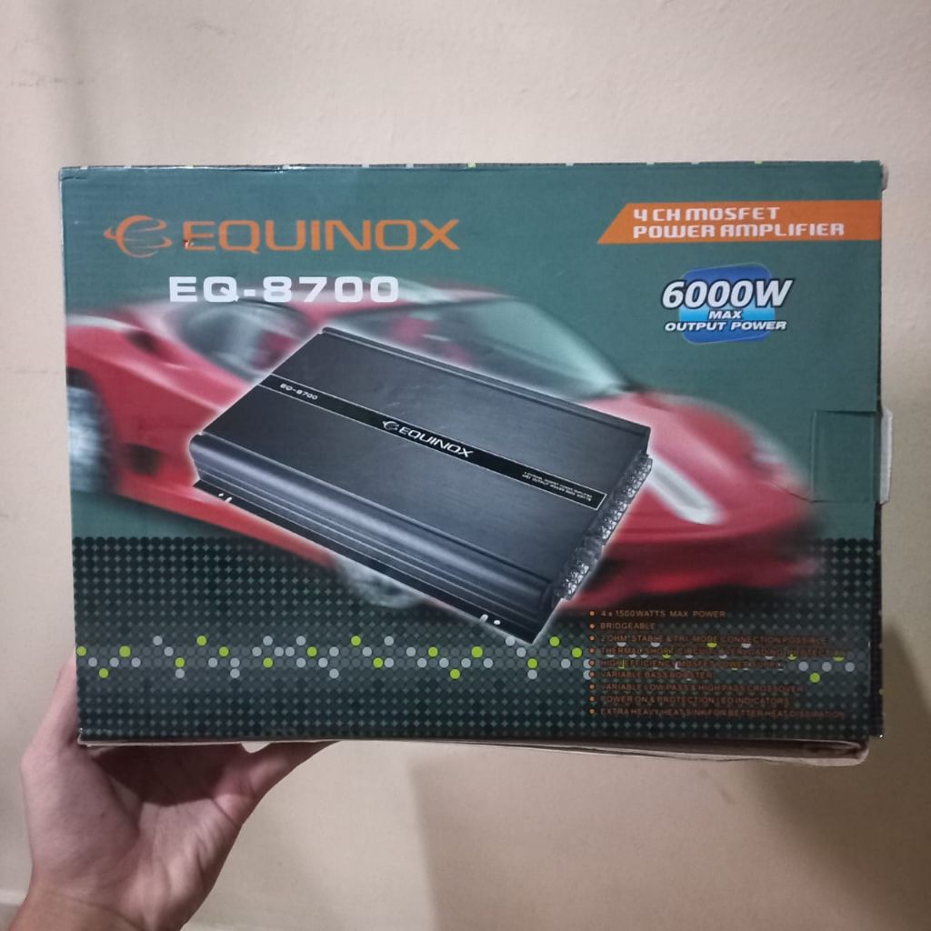Power Mobil 4 Channel Equinox EQ-8700 Mosfet Power Amplifier 6000Watt