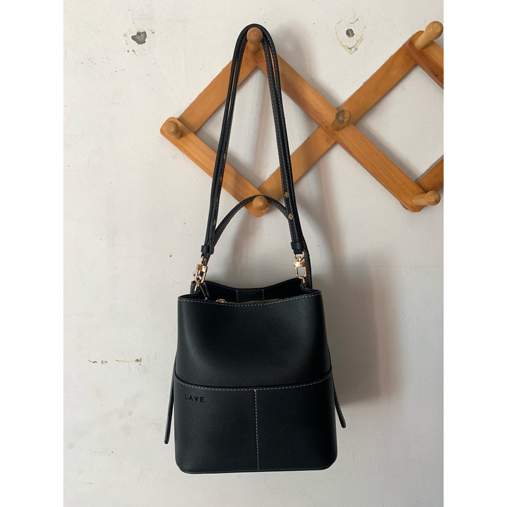 LAVE MERYL TIMELESS BAG MONO - BLACK