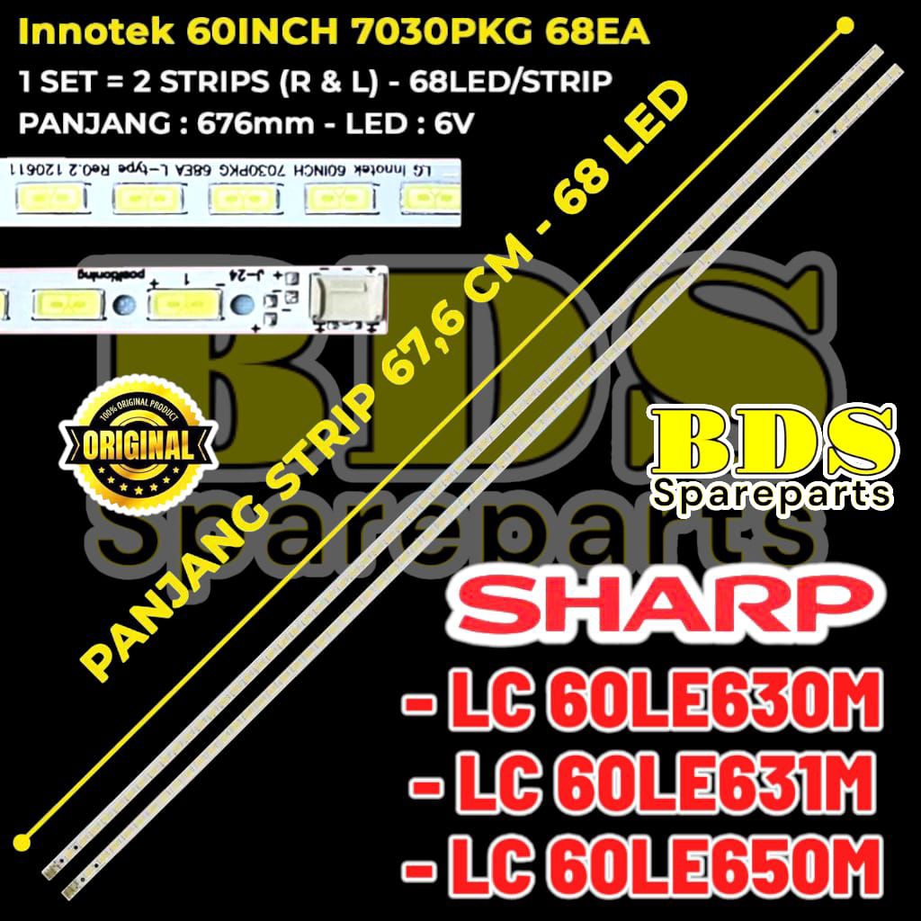 BACKLIGHT TV SHARP 60 INC LC60LE630M LC60LE631M LC60LE650M
