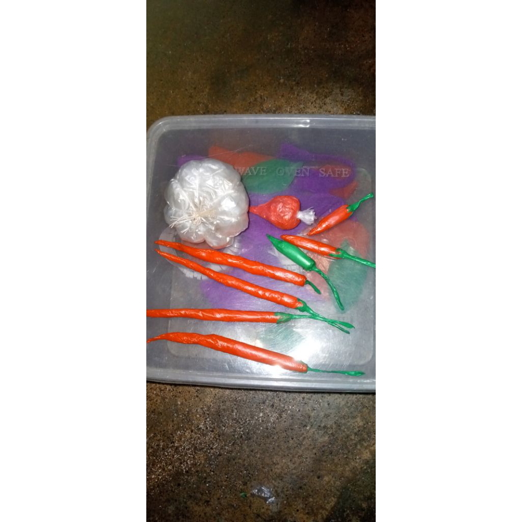 

replika cabe dan bawang dari kresek#medan